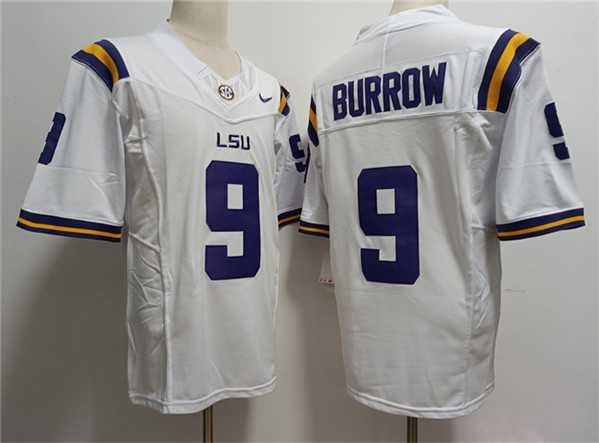 Men%27s LSU Tigers #9 Joe Burreaux White 2023 Stitched Football Jersey->california golden bears->NCAA Jersey